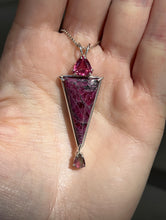 Load image into Gallery viewer, Top Quality Eudialyte, Pink Tourmaline &amp; Watermelon Tourmaline necklace