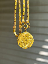 Load image into Gallery viewer, 23k solid yellow gold 22 inch Thai baht chain necklace with pretzel clasp - stamped “965%”