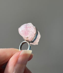 Naturally Double Terminated Pink Tourmaline crystal pendant