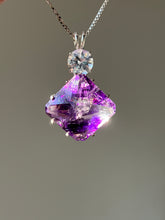 Load image into Gallery viewer, One of a kind Top Quality Amethyst Magician Stone necklace with XL flawless Phenacite