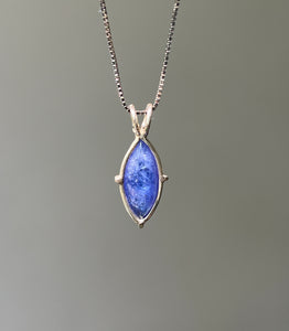 Top Quality Tanzanite necklace with incredible shimmer