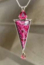 Load image into Gallery viewer, Top Quality Eudialyte, Pink Tourmaline &amp; Watermelon Tourmaline necklace