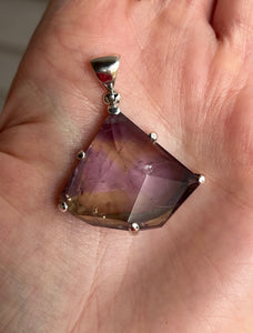 Faceted Natural Ametrine pendant