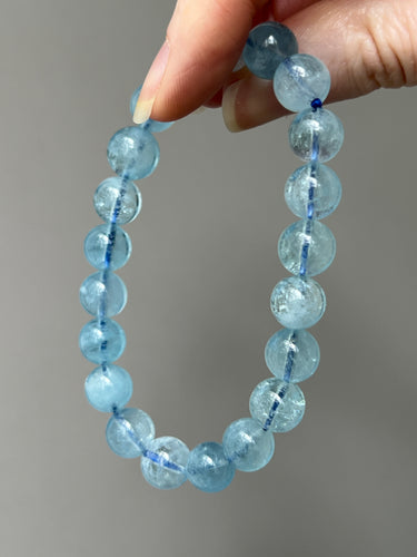 Collectors AAA quality Aquamarine bead bracelet