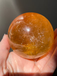 Magnificent Golden Honey Calcite XL sphere