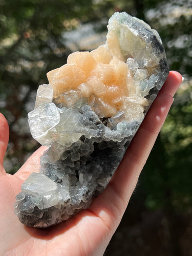 Amazing Apophyllite, Stalactite, Stilbite cluster
