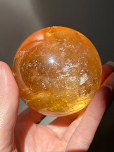 Magnificent Golden Honey Calcite XL sphere