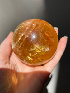 Magnificent Golden Honey Calcite XL sphere