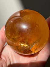 Load image into Gallery viewer, Magnificent Golden Honey Calcite XL sphere