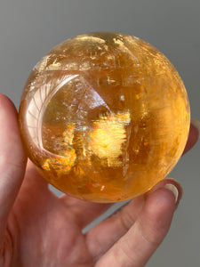 Magnificent Golden Honey Calcite XL sphere