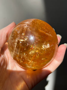 Magnificent Golden Honey Calcite XL sphere