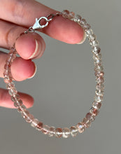 Load image into Gallery viewer, AAA grade gem Oregon Sunstone rondelle bead bracelet