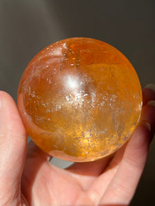 Magnificent Golden Honey Calcite XL sphere