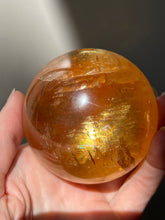 Load image into Gallery viewer, Magnificent Golden Honey Calcite XL sphere