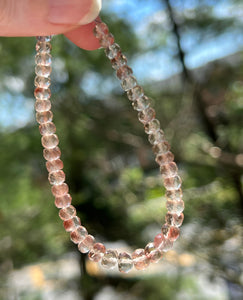 AAA grade gem Oregon Sunstone rondelle bead bracelet