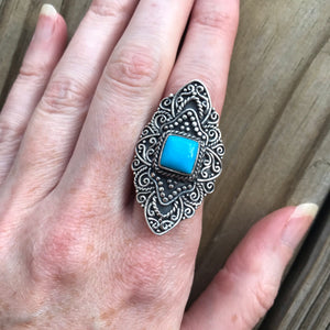 RARE Sleeping Beauty Turquoise ring