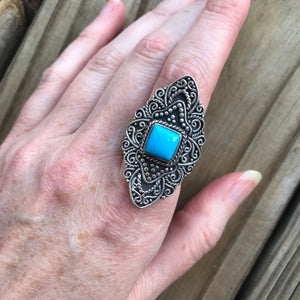 RARE Sleeping Beauty Turquoise ring