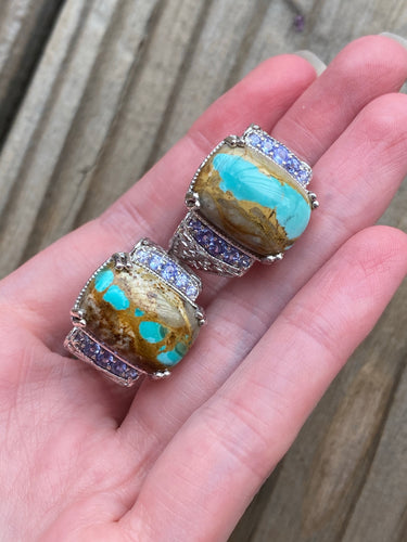 Nevada Turquoise and Tanzanite rings