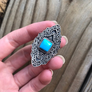 RARE Sleeping Beauty Turquoise ring