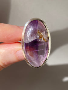 Gorgeous Auralite 23 snow globe ring