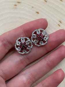 RARE Natural Noble Red Spinel earrings