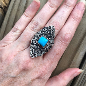 RARE Sleeping Beauty Turquoise ring