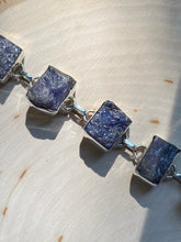 Load image into Gallery viewer, 58 carat rough cut natural Tanzanite bracelet