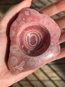 Collectors Rhodochrosite bowl or sphere stand