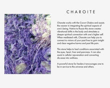 Load image into Gallery viewer, Teardrop Charoite ring