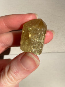 Golden Apatite self standing generator crystal