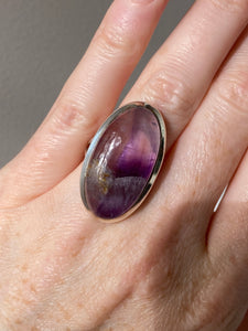 Gorgeous Auralite 23 snow globe ring