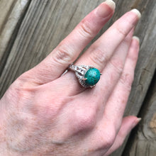 Load image into Gallery viewer, Chrysocolla and sparkling White Topaz