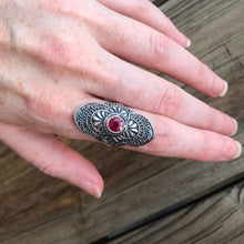 Load image into Gallery viewer, African Ruby elongated ring