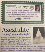 Load image into Gallery viewer, Azeztulite Quartz pieces with Authenticity card from Robert Simmons