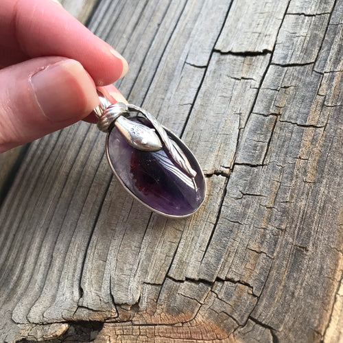 Auralite 23 snake pendant