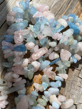 Load image into Gallery viewer, Morganite, Aquamarine and Heliodor necklace