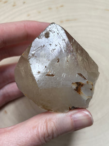 Natural Citrine Generator crystal covered in Record Keepers and Rainbows