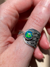 Load image into Gallery viewer, Lab created Fire Opal ring