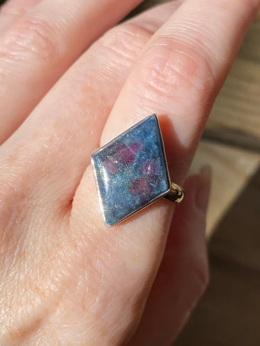 Ruby in Kyanite ring