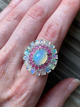 Load image into Gallery viewer, Top Grade Ethiopian Opal and Ruby ring