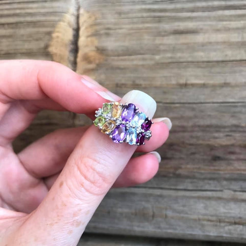 5 gemstone “Bouquet” ring