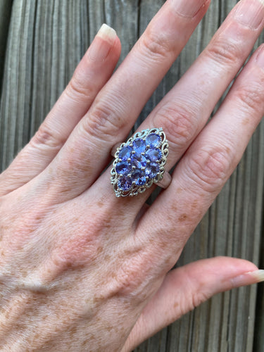 3 carat AA Tanzanite ring