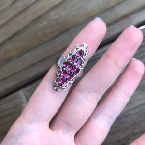 Pink Tourmaline rings