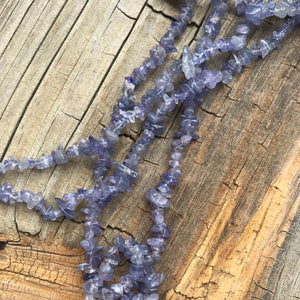 Blue Apatite and Tanzanite necklaces