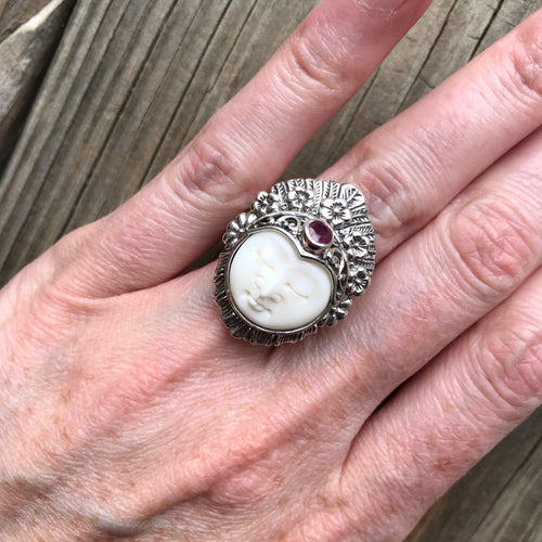 Life Force Goddess Ruby ring