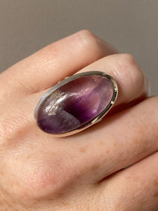 Gorgeous Auralite 23 snow globe ring