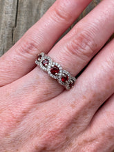 Load image into Gallery viewer, Natural Noble Red Spinel 5 stone ring