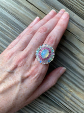 Load image into Gallery viewer, Top Grade Ethiopian Opal and Ruby ring