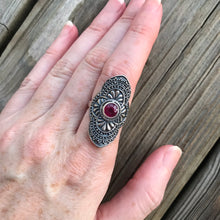 Load image into Gallery viewer, African Ruby elongated ring