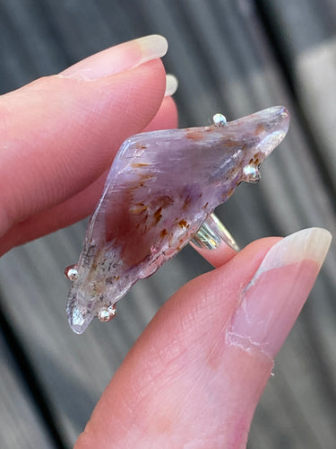 Triangle natural Super 7 ring